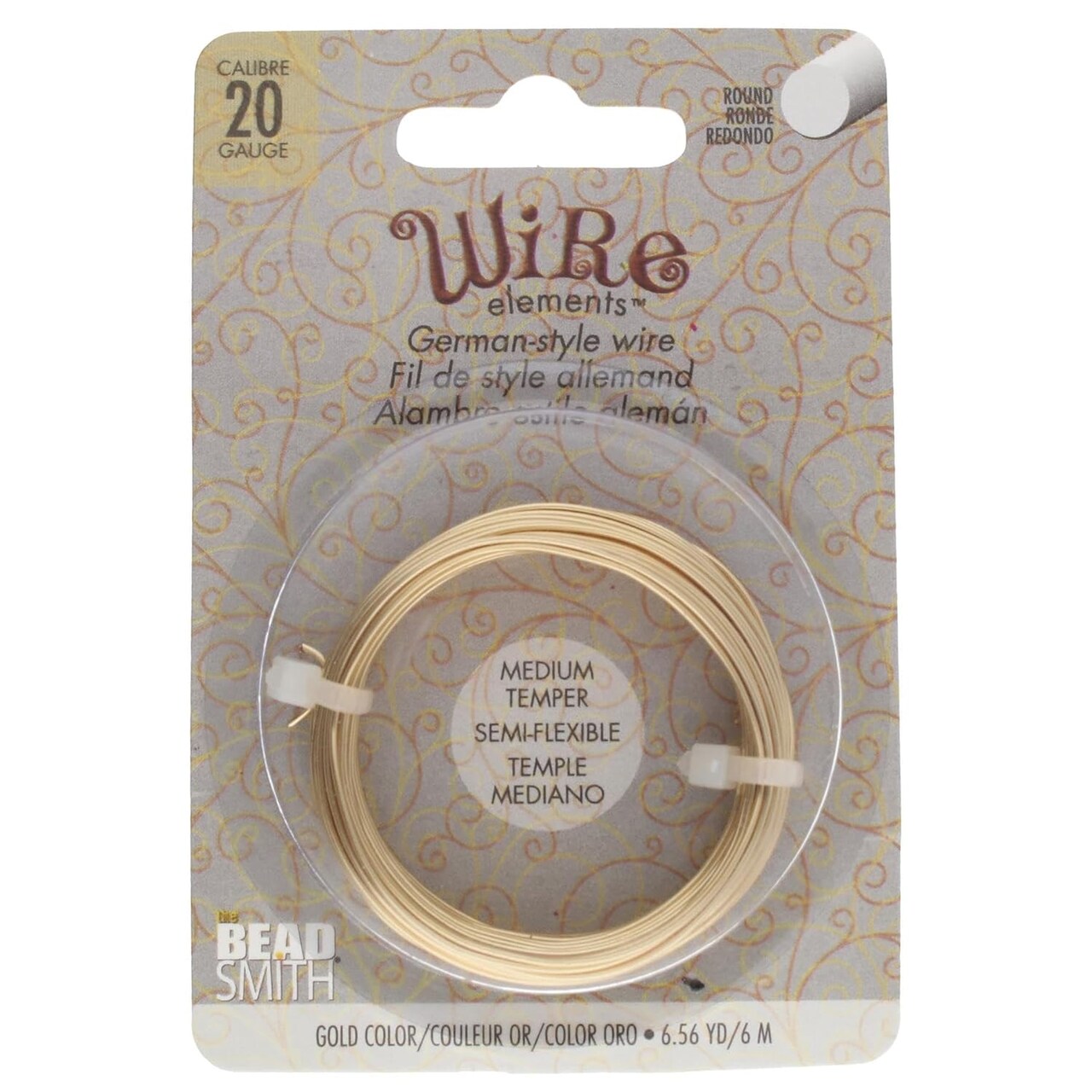 The Beadsmith German-Style Jewelry Wire – Copper Core, Copper Plated -Beading Wire Used to Jewelry Making, Wire Wrapping, Sculpting, Floral, and DIY Arts & Crafts